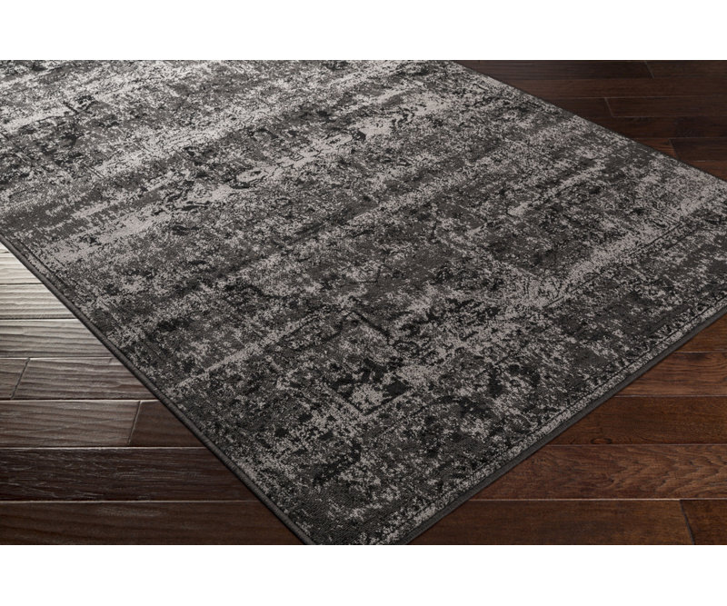 Gracie Oaks Kulpmont Oriental Black/Light Gray Area Rug & Reviews Wayfair